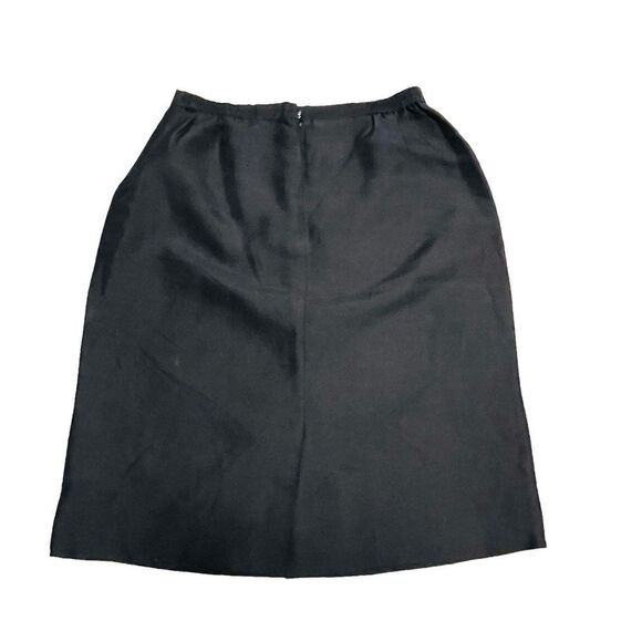 10/$25🦋 Spenser Jeremy Black 100% Silk Pencil Skirt - Size 12 - Picture 6 of 12